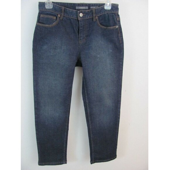 Liz Claiborne Jeans Womens Sz 4 (29 x 26) Slim Straight Leg Medium Wash Stretch - Picture 10 of 13